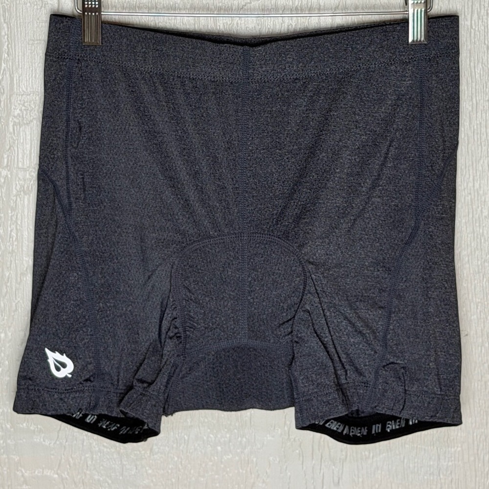 Baleaf Mens Padded Cycling Shorts Charcoal Gray Heather Size Large Bike 3D Pad